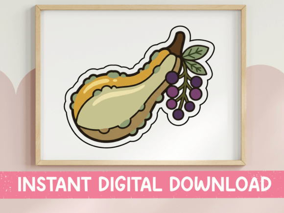 Butternut Squash and Grapes Sticker Review