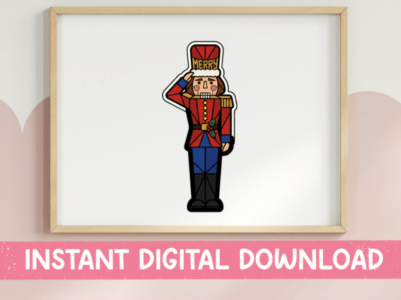 Christmas Nutcracker Soldier Sticker: A Graphic for T-Shirt Designs