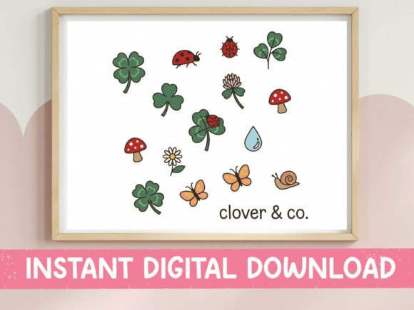 Clover Co Lucky Charm Sticker Print for T-Shirt Designs