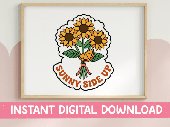 Sunny Side Up Sunflower Bouquet: A Graphics Gem for T-Shirt Designs